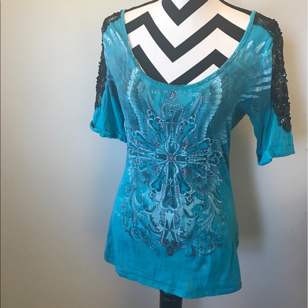 Angels & Diamonds tee (sold)