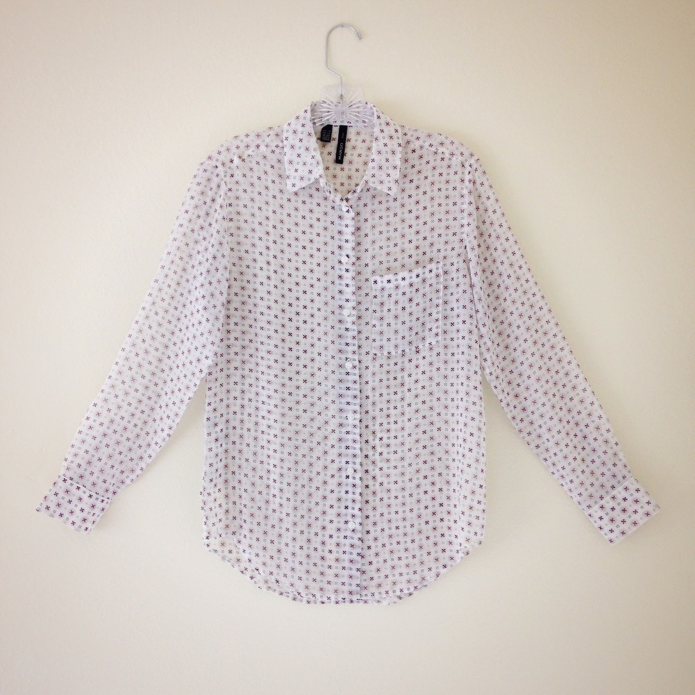 ❣️Mango button down blouse!