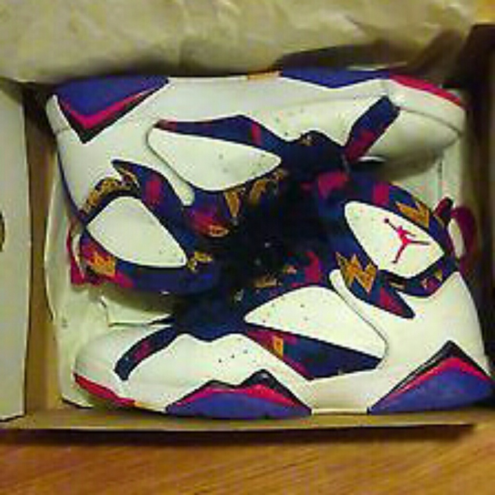 Jordan 7 men ugly sweater nothing but net