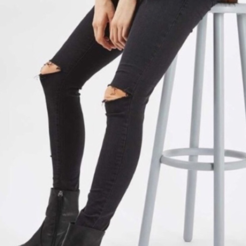 Topshop Moto Leigh cropped skinny jeans