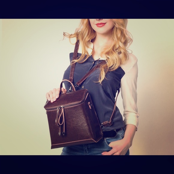 Leather Shoulder Bags with Long Straps - Picture 1 of 7