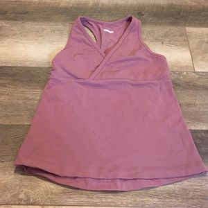 Lululemon dusty rose wrap tank size 4