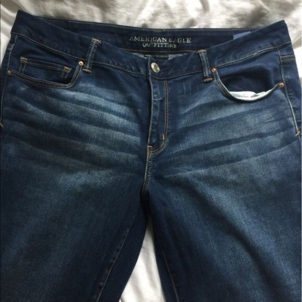 American Eagle boho artist jeans