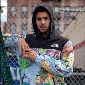 North Face x Supreme World Map Jacket