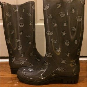 Owl Rainboots