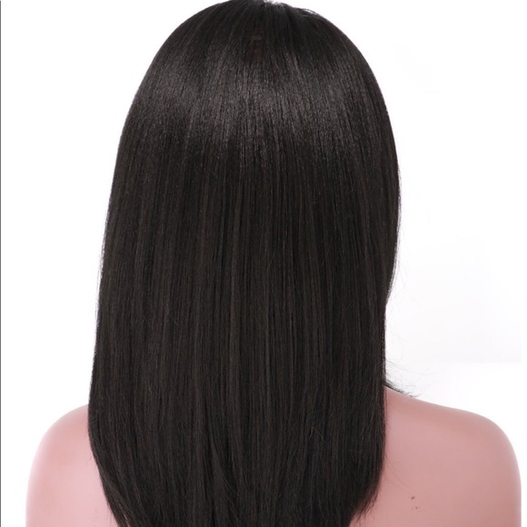 Beautiful Yaki Layered Bob Lacefront Wig