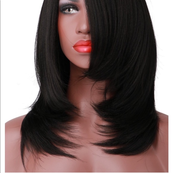 Beautiful Yaki Layered Bob Lacefront Wig