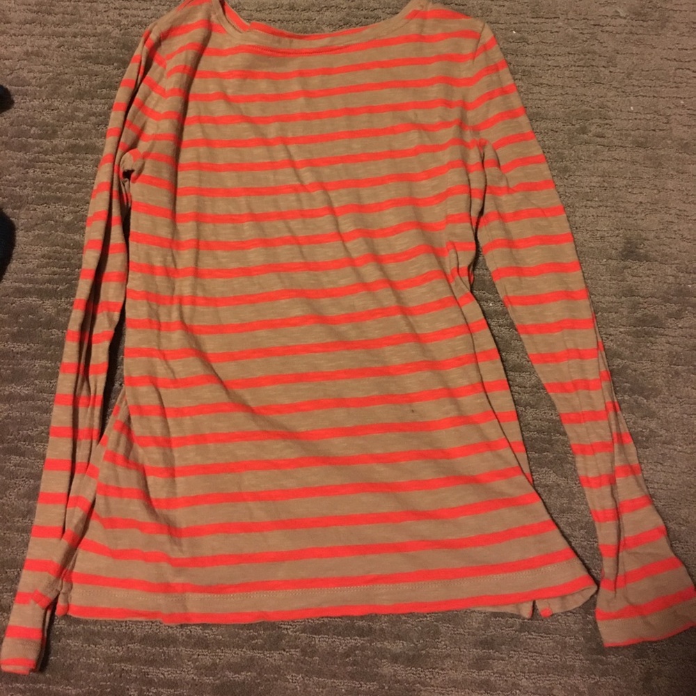 Striped long tee