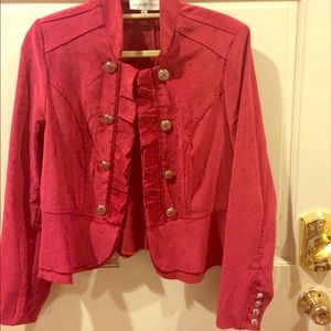 Red Military Style Jacket PXL