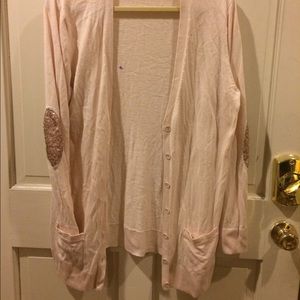Old Navy Light Pink Cardigan XL