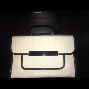 Ted Baker Sabee Black&White Patent bowling bag