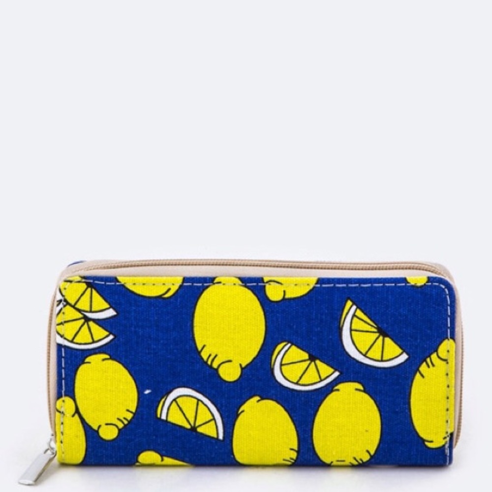 Lemon Print Wallet