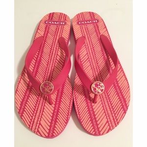 Coach Flip Flops - size 9-10