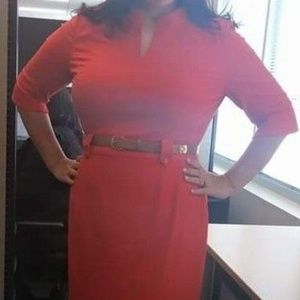 3/4 Sleeve Sheath Dress