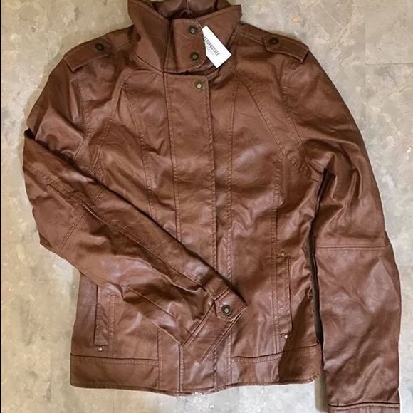 Aeropostale Jackets & Blazers - NWT! 👑 Aeropostale girls brown leather jacket ✨💚