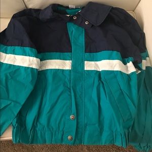❌SOLD❌vintage striped windbreaker