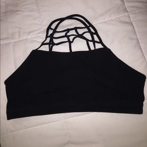 FOREVER 21 CRISS CROSS COTTON SPORTS BRA 2X
