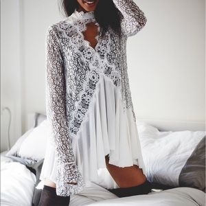 White Free People Secret Origin Dress