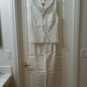 Ann Taylor linen outfit