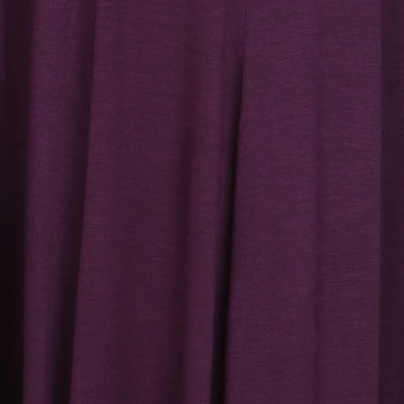 SOFT DEEP PURPLE MIDI DRESS - Picture 4 of 4