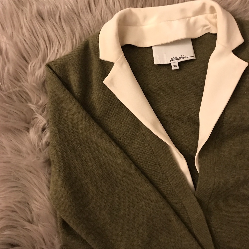 Phillip lim 3.1 wool silk cardigan blazer