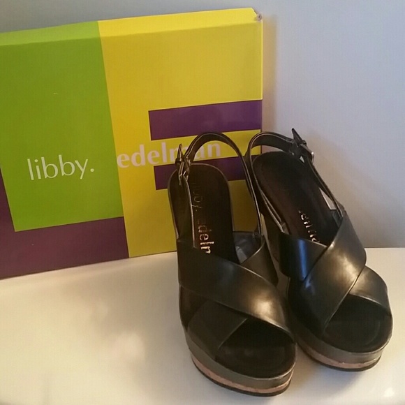 Black Platform Wedges - Picture 1 of 4