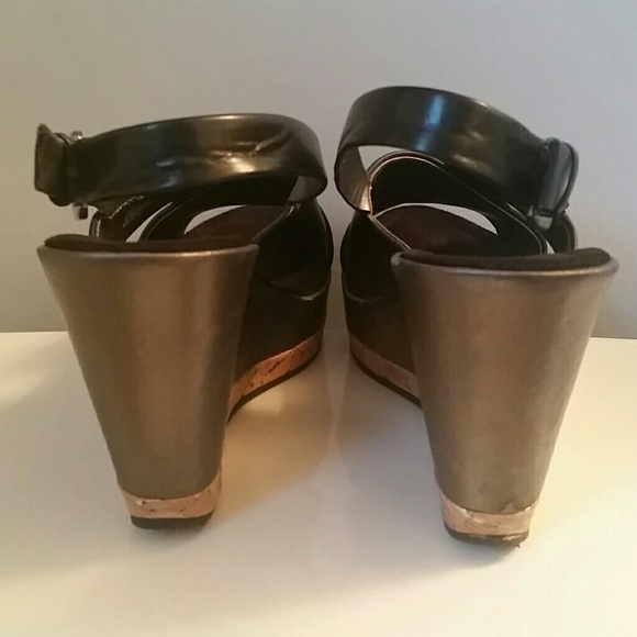 Black Platform Wedges - Picture 3 of 4