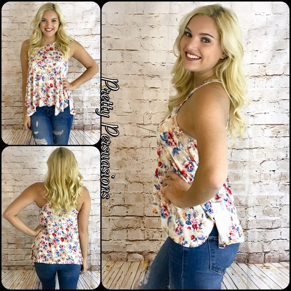 CLEARANCE‼️ NWT Flowy Floral Tank Top - Picture 2 of 5