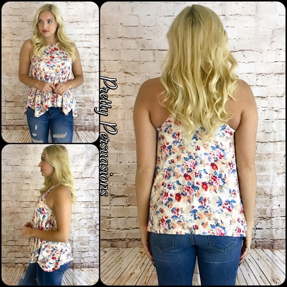 CLEARANCE‼️ NWT Flowy Floral Tank Top - Picture 3 of 5