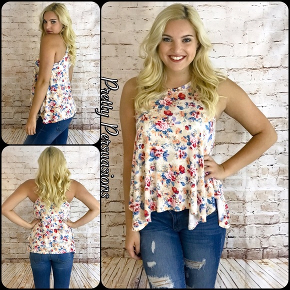 CLEARANCE‼️ NWT Flowy Floral Tank Top - Picture 5 of 5