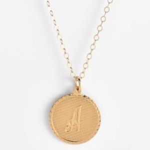 NWOT Moon and Lola 'Dalton' Initial Necklace