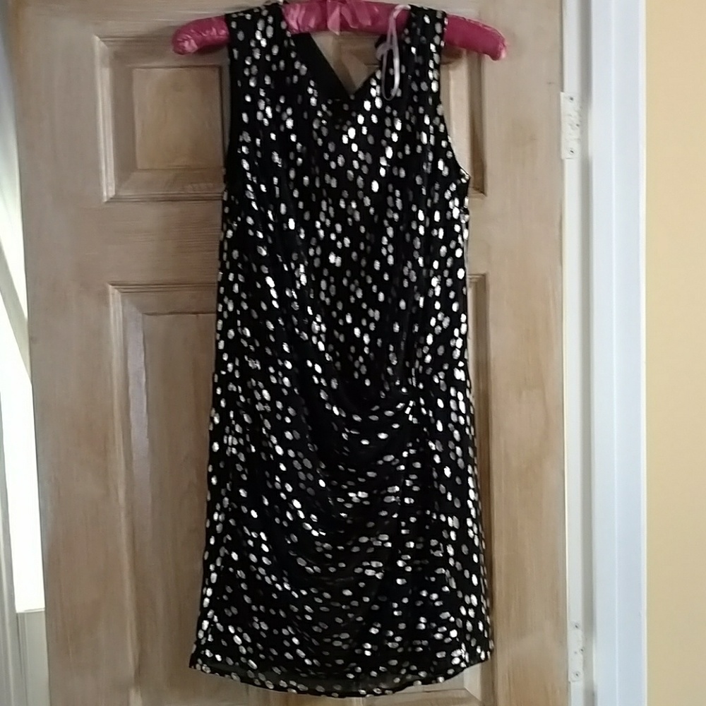 Black and gold dress