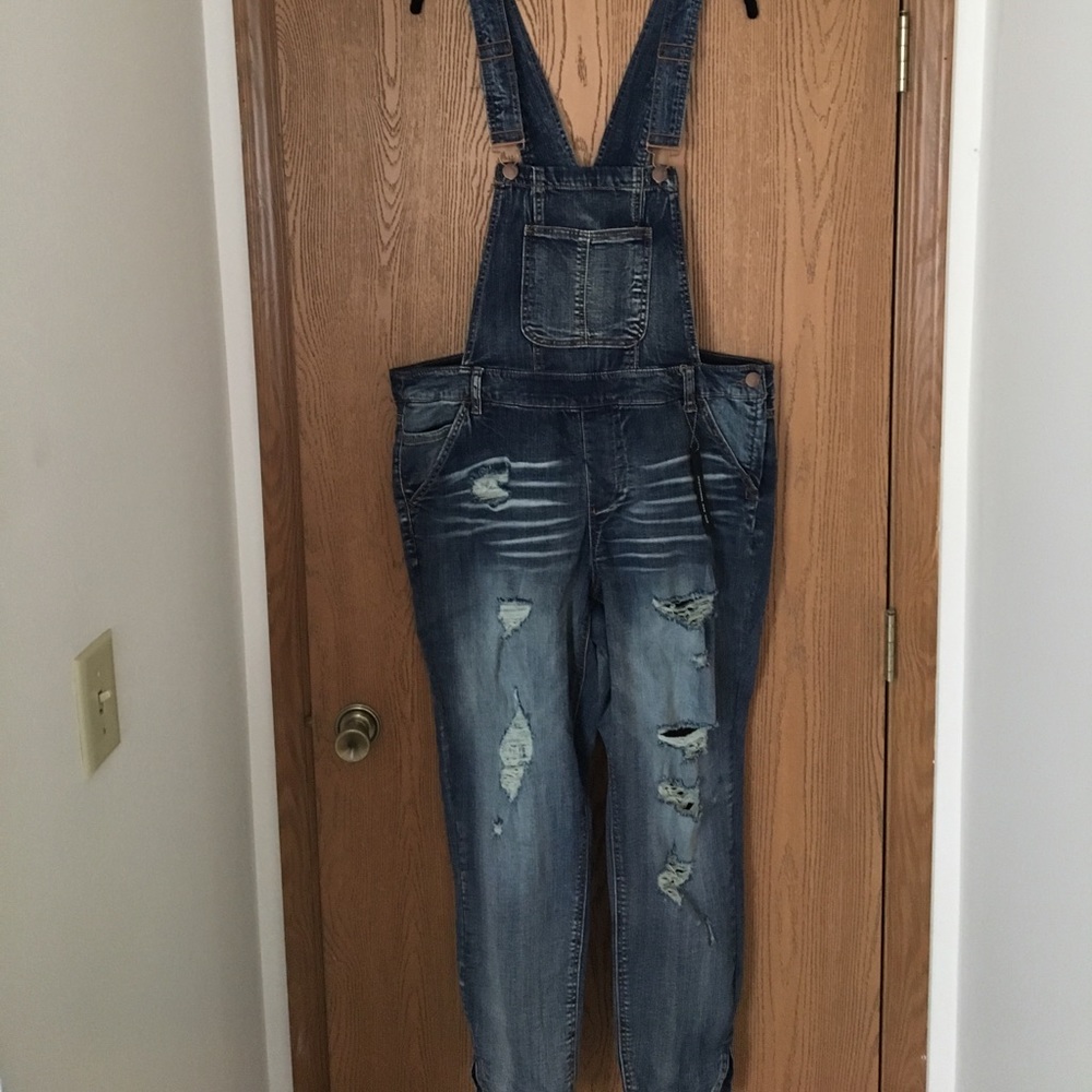 Denim overalls