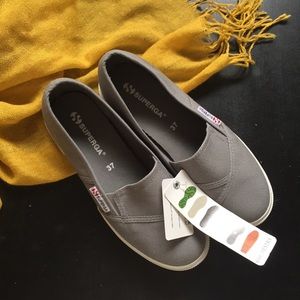 Superga grey sage slip-on