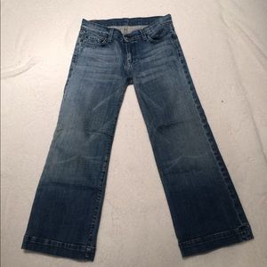 7 for all mankind jeans crop dojo size 28
