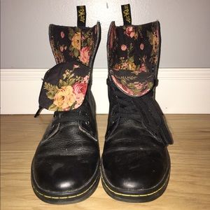 Dr. Marten's Black Leather No Heal Boots