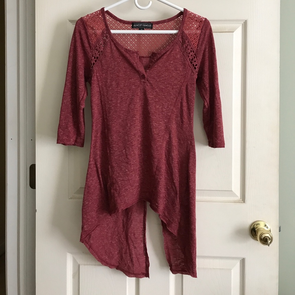 Maroon tunic