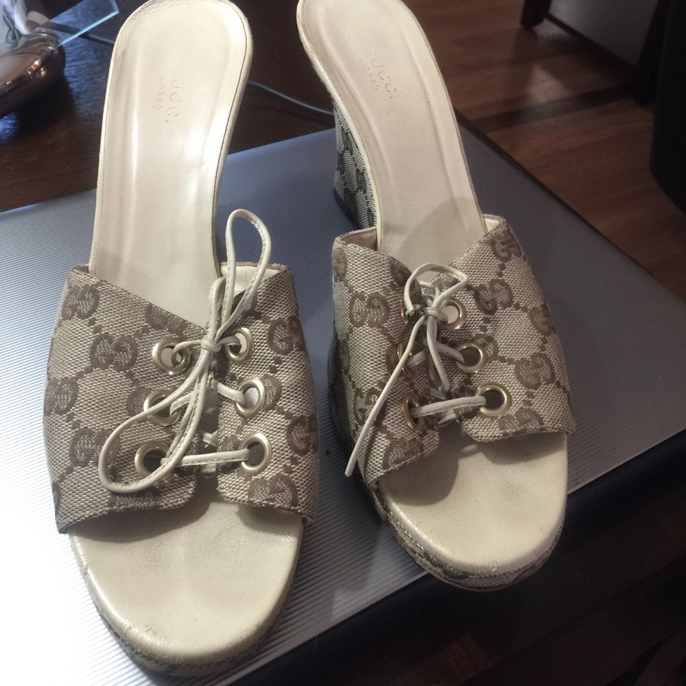 AUTHENTIC GUCCI WEDGES