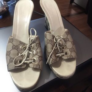 AUTHENTIC GUCCI WEDGES