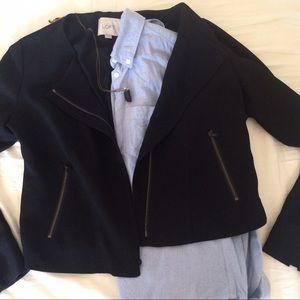 LOFT crepe moto jacket