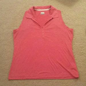 2 sleeveless golf shirts.