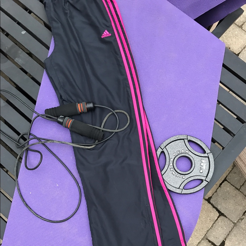 ADIDAS WORKOUT TRACK PANTS (M) MAKE AN OFFER