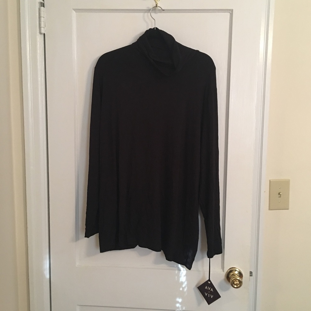 NWT Ava & Viv Long Sleeve Black Shirt