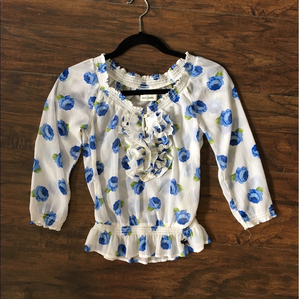 ABERCROMBIE Kids Sheer 3/4 Sleeve Too