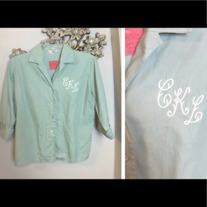 Vintage Tops - Vintage 50's Dalton Monogrammed Blouse Vintage Tops - Vintage 50's Dalton Monogrammed Blouse
