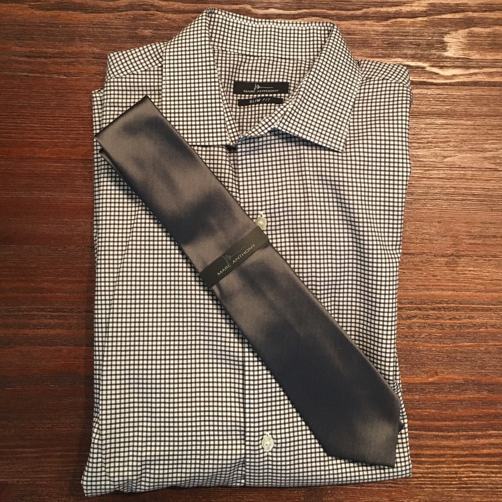 Marc Anthony Dress Shirt ($60) and Tie ($40) 👔