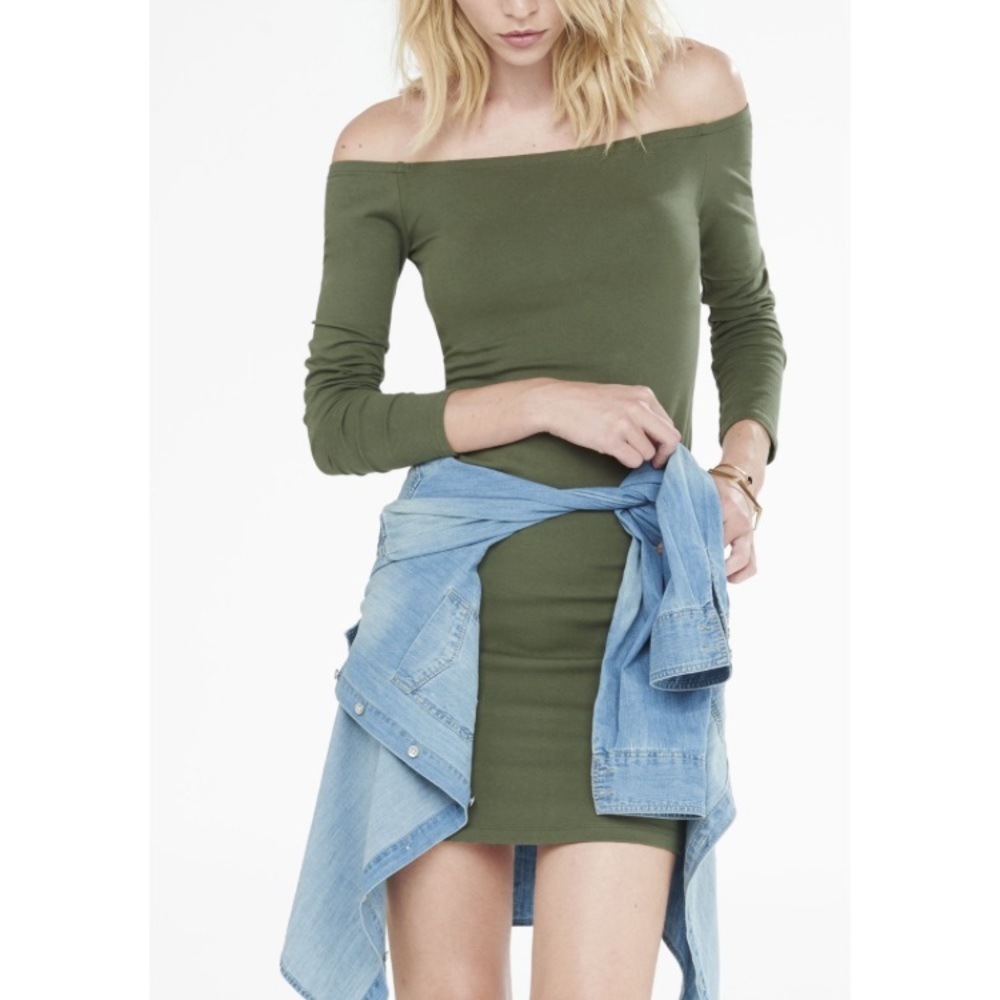 Fitted off the shoulder dress