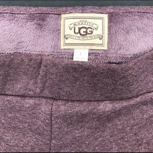 UGG AUSTRALIA Heather-Purple FurLined Sweatpants