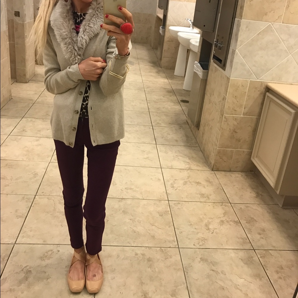 Gorgeous Faux Fur Sweater by Banana Republic