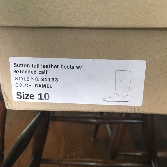 J. Crew "Sutton Tall Leather Boot" size 10 - Picture 5 of 5